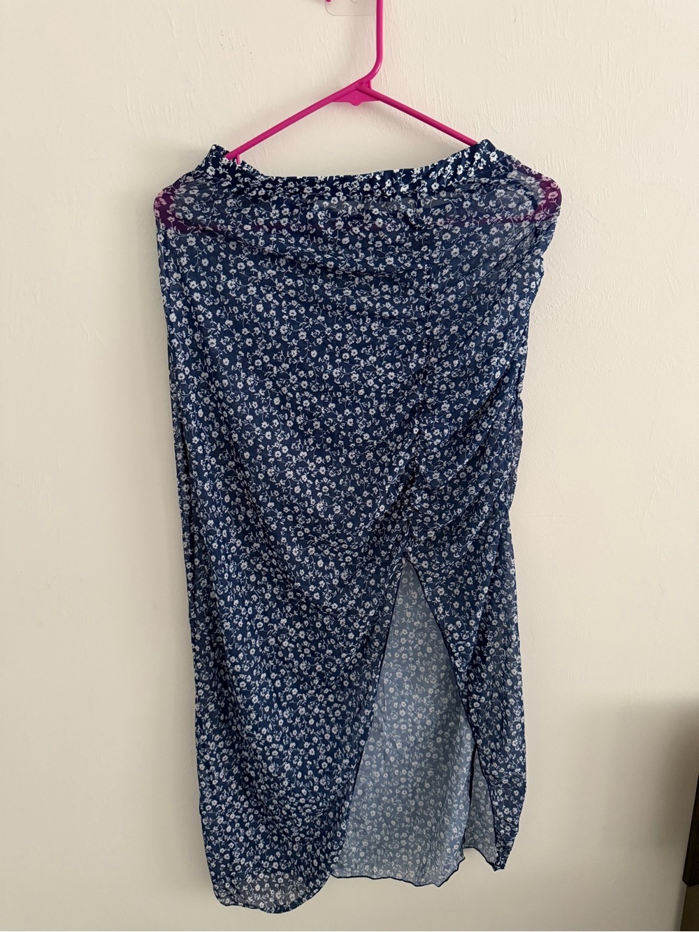 Navy Floral Swim Cover-Up Sarong